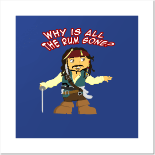 Captain Jack - Why has all the Rum gone? Posters and Art
